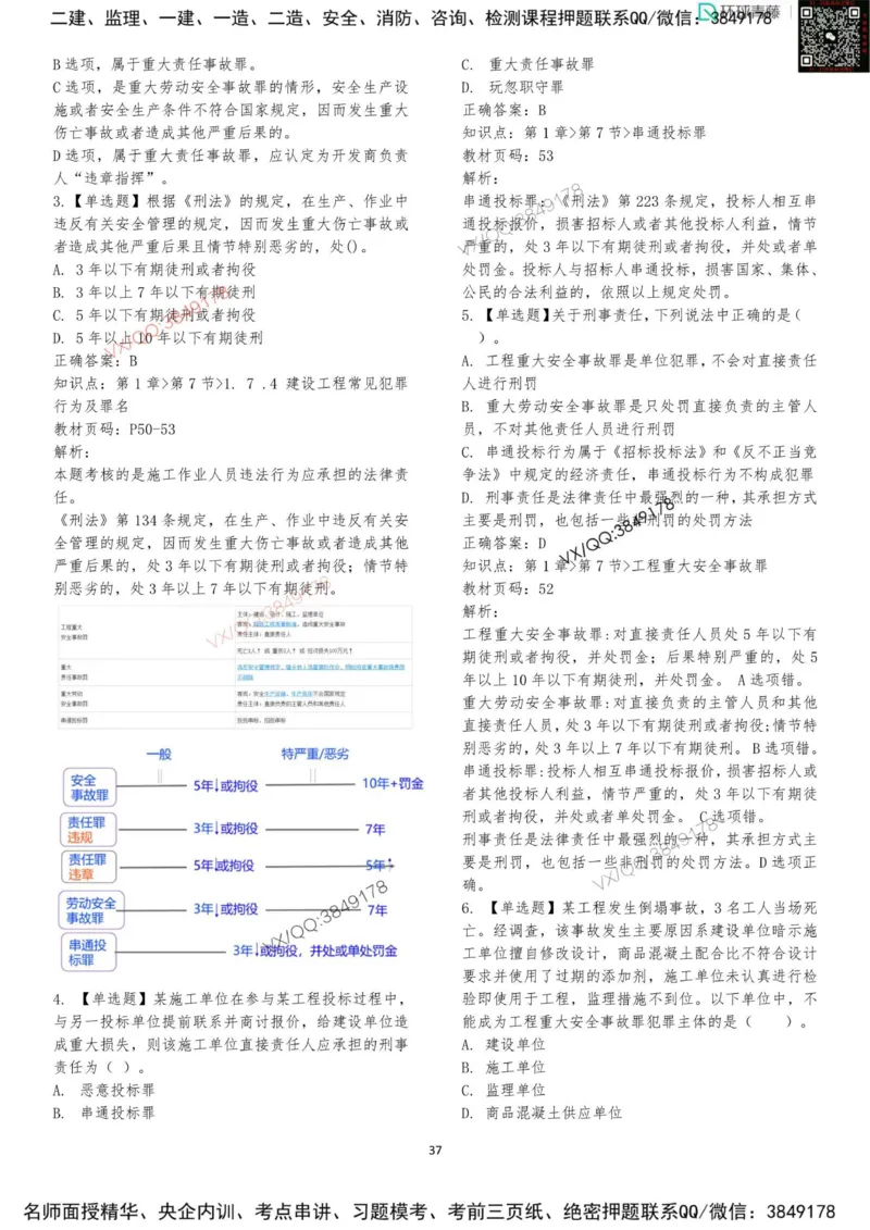 法规-李向国-考前题库_2026年一建法规_2025年一建法规SVIP_05-考前密训✿央企特训✿机构普押_29-法规《内训点题卷+题库》李向国推荐