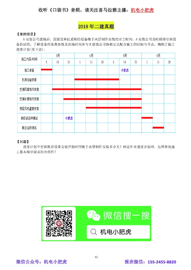 03-横道图（空白版）_2026年一级建造师_2026年一建机电_2025年一建机电SVIP_02-基础精讲✿高端面授✿深度强化_11-机电《教材精讲班》小肥虎SMR_管理《五大必会》