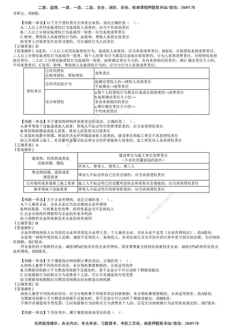 第02讲　建设工程基本法律知识（二）_2026年一建法规_2025年一建法规SVIP_03-习题精析✿实战特训✿模考通关_16-法规《习题解析班》张小强JG_第一章　建设工程基本法律知识