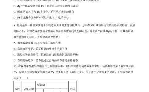 2023年高考生物试卷（湖北）（空白卷）_生物历年高考真题_新&middot;PDF版2008-2025&middot;高考生物真题_生物（按年份分类）2008-2025_2023&middot;高考生物真题