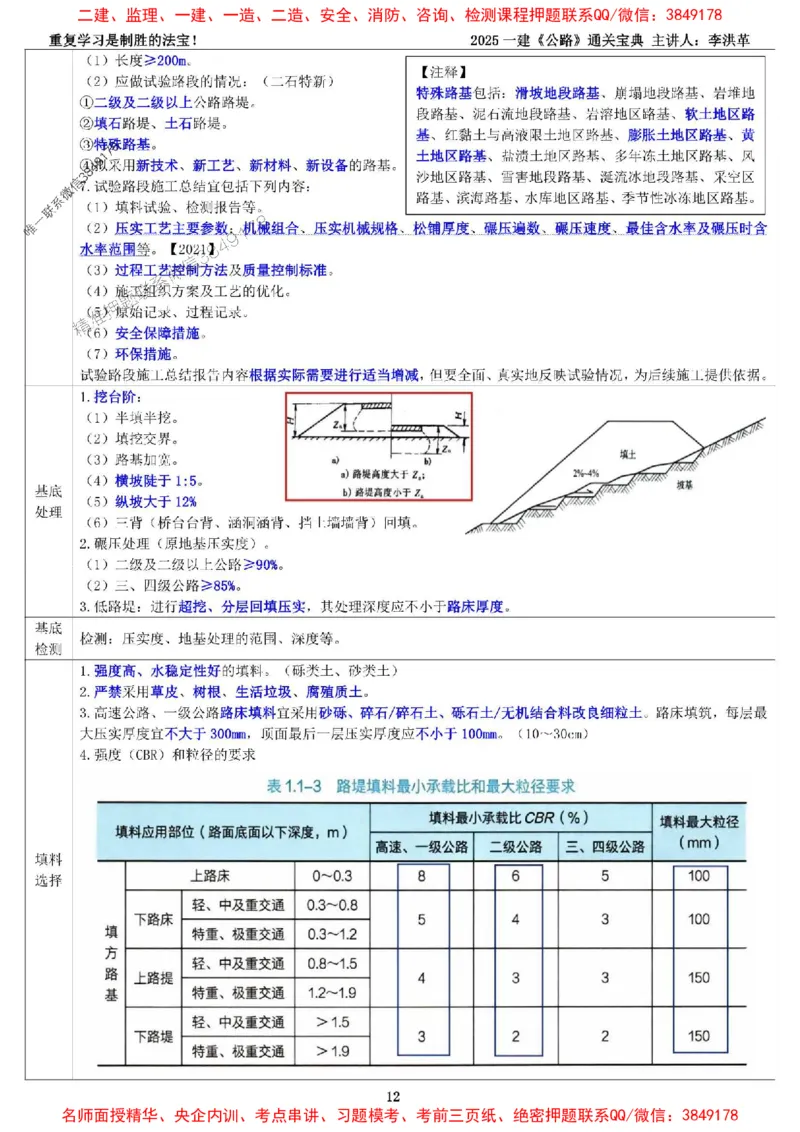 最新版：2025一建《公路》通关宝典（李洪革）_1_2026年一级建造师_2026年一建公路_2025年一建公路SVIP_01-精华文档✿电子教材✿历年真题_61-公路《通关宝典》李洪革推荐
