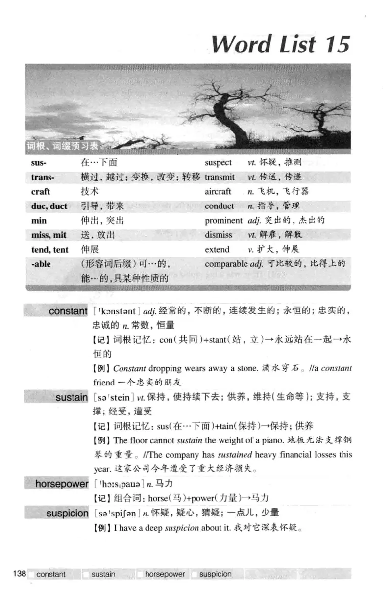 四级词汇词根+联想记忆法（乱序）_大学英语四级+六级_四级真题_四级词汇（乱序）