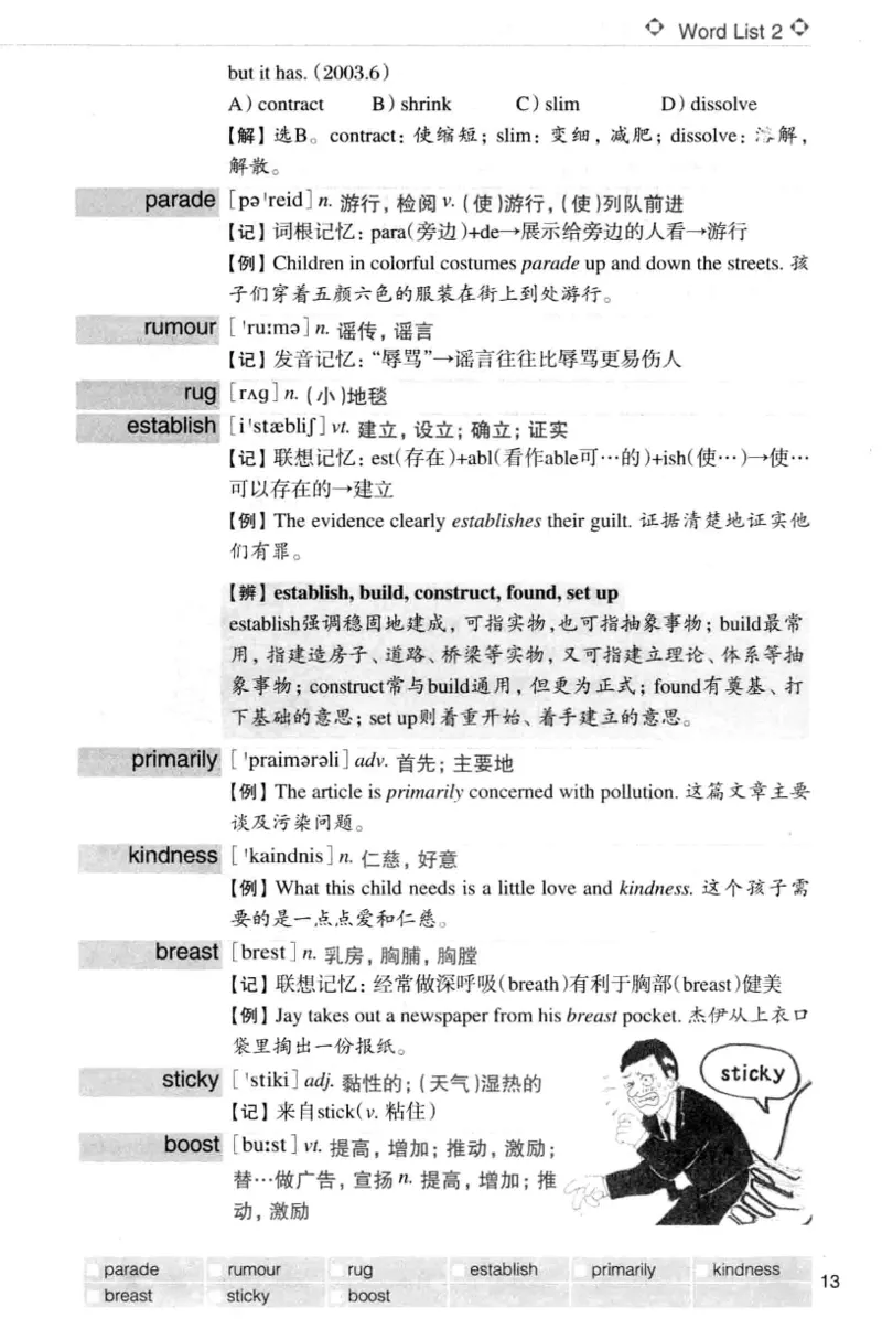 四级词汇词根+联想记忆法（乱序）_大学英语四级+六级_四级真题_四级词汇（乱序）