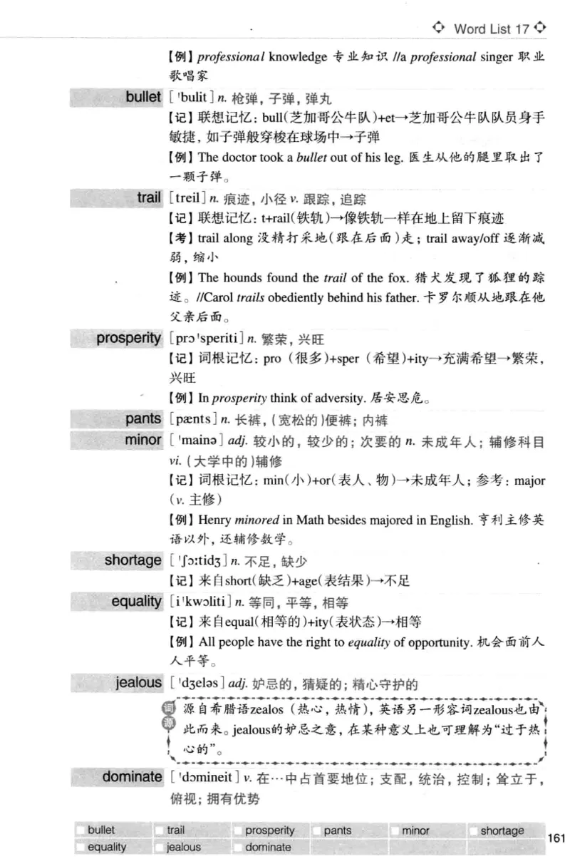 四级词汇词根+联想记忆法（乱序）_大学英语四级+六级_四级真题_四级词汇（乱序）
