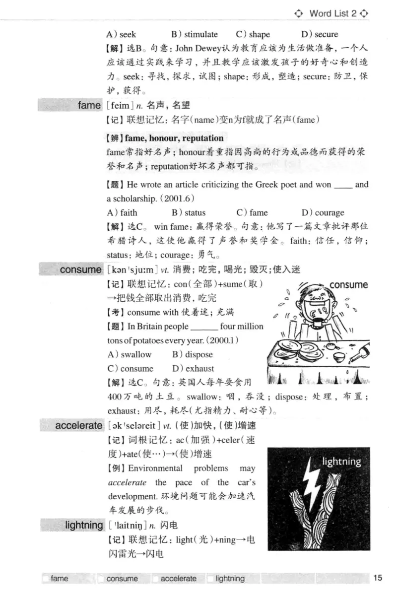 四级词汇词根+联想记忆法（乱序）_大学英语四级+六级_四级真题_四级词汇（乱序）