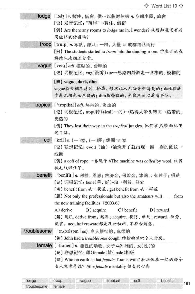 四级词汇词根+联想记忆法（乱序）_大学英语四级+六级_四级真题_四级词汇（乱序）