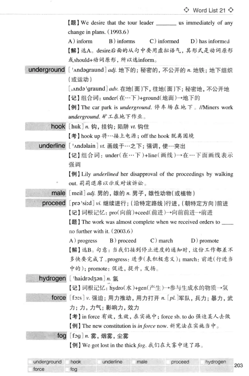 四级词汇词根+联想记忆法（乱序）_大学英语四级+六级_四级真题_四级词汇（乱序）