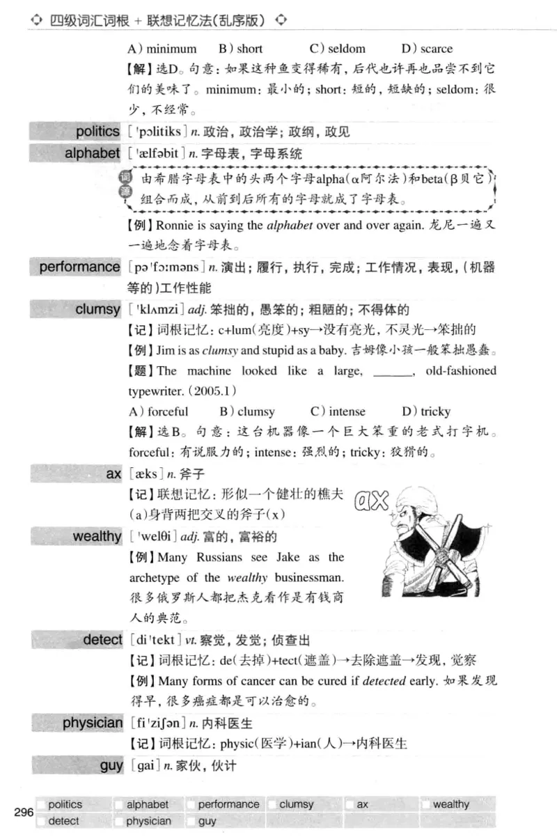 四级词汇词根+联想记忆法（乱序）_大学英语四级+六级_四级真题_四级词汇（乱序）