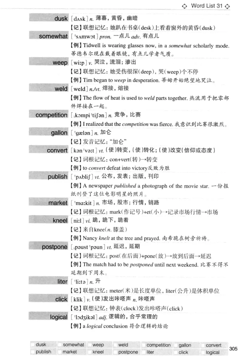 四级词汇词根+联想记忆法（乱序）_大学英语四级+六级_四级真题_四级词汇（乱序）