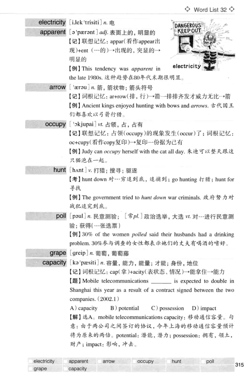 四级词汇词根+联想记忆法（乱序）_大学英语四级+六级_四级真题_四级词汇（乱序）