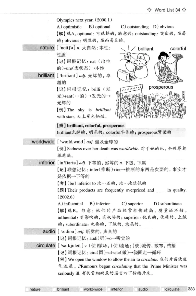 四级词汇词根+联想记忆法（乱序）_大学英语四级+六级_四级真题_四级词汇（乱序）