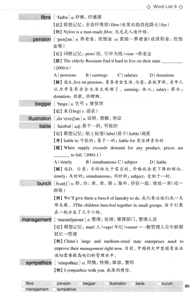 四级词汇词根+联想记忆法（乱序）_大学英语四级+六级_四级真题_四级词汇（乱序）