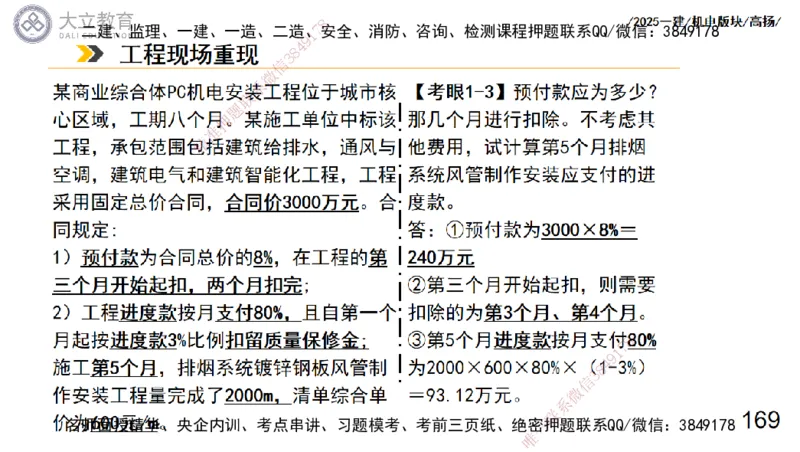 W2025一建机电-高扬-管理板块0_2026年一级建造师_2026年一建机电_2025年一建机电SVIP_04-冲刺串讲✿考点强化✿小灶集训_31-机电《案例专项班》高扬DL_讲义_2025一建机电板块刷题资料