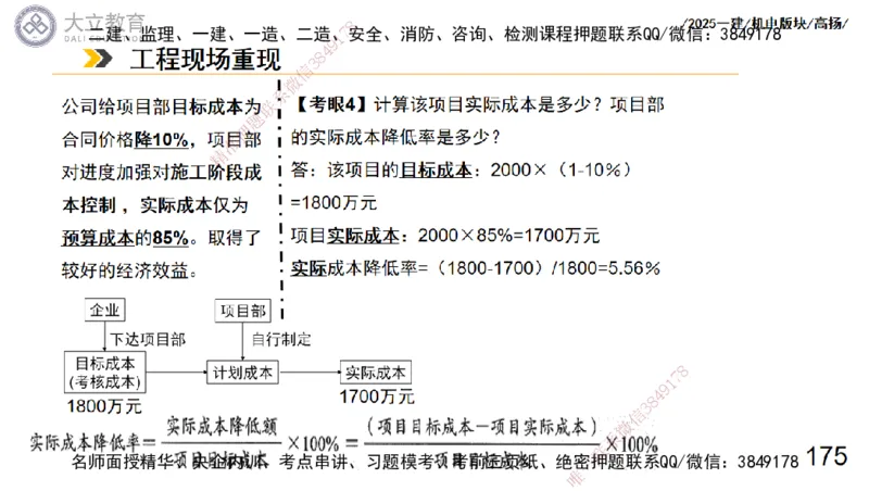 W2025一建机电-高扬-管理板块0_2026年一级建造师_2026年一建机电_2025年一建机电SVIP_04-冲刺串讲✿考点强化✿小灶集训_31-机电《案例专项班》高扬DL_讲义_2025一建机电板块刷题资料