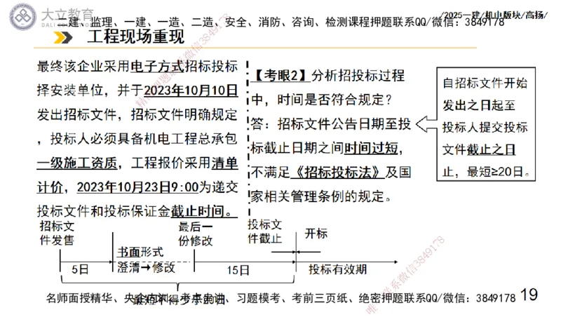 W2025一建机电-高扬-管理板块0_2026年一级建造师_2026年一建机电_2025年一建机电SVIP_04-冲刺串讲✿考点强化✿小灶集训_31-机电《案例专项班》高扬DL_讲义_2025一建机电板块刷题资料