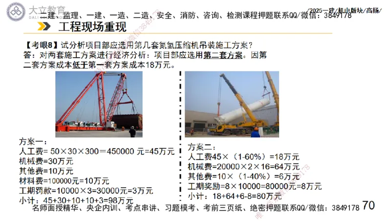 W2025一建机电-高扬-管理板块0_2026年一级建造师_2026年一建机电_2025年一建机电SVIP_04-冲刺串讲✿考点强化✿小灶集训_31-机电《案例专项班》高扬DL_讲义_2025一建机电板块刷题资料