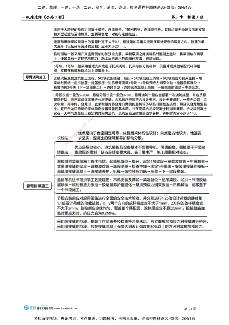 第三章　桥梁工程_2026年一级建造师_2026年一建公路_2025年一建公路SVIP_04-冲刺串讲✿考点强化✿小灶集训_30-公路《冲刺串讲班》宋卫东JG_讲义