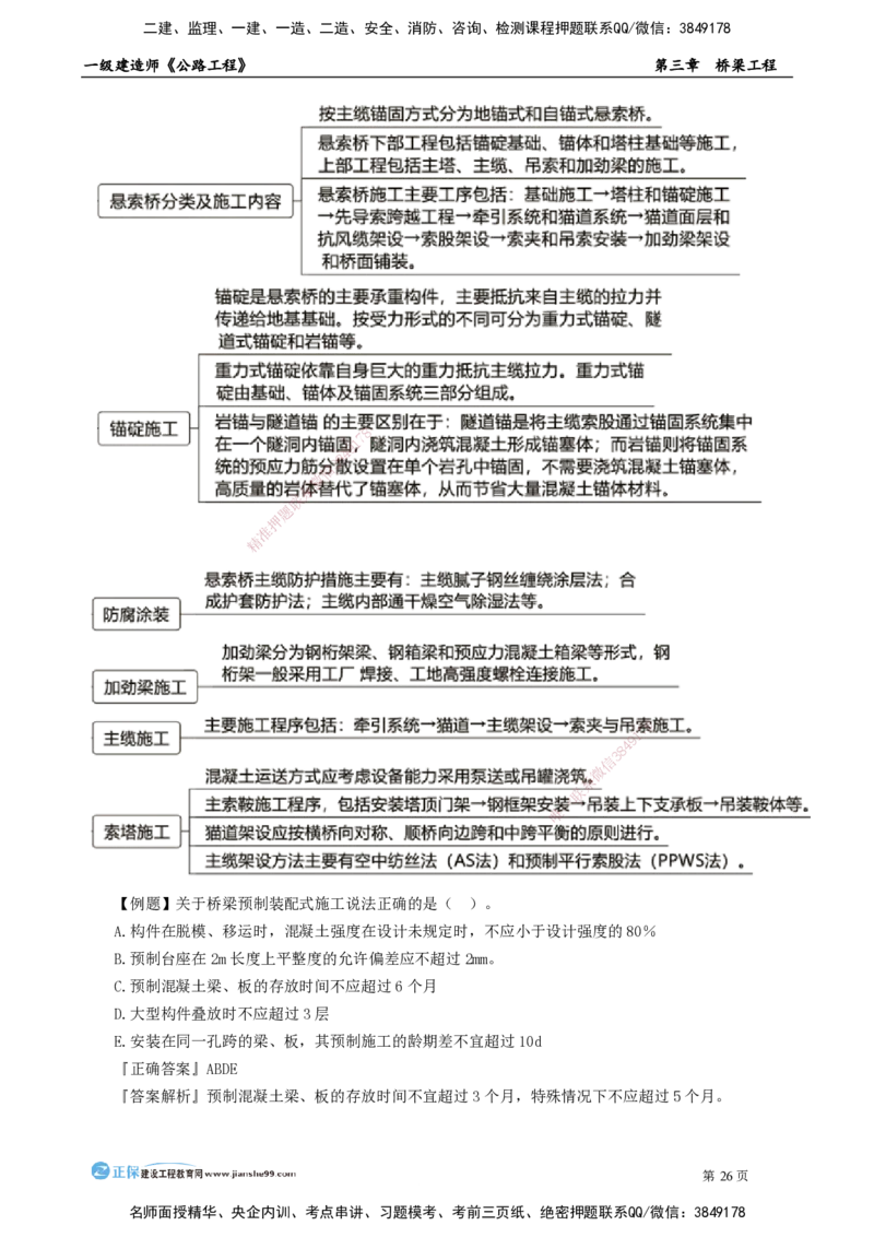 第三章　桥梁工程_2026年一级建造师_2026年一建公路_2025年一建公路SVIP_04-冲刺串讲✿考点强化✿小灶集训_30-公路《冲刺串讲班》宋卫东JG_讲义