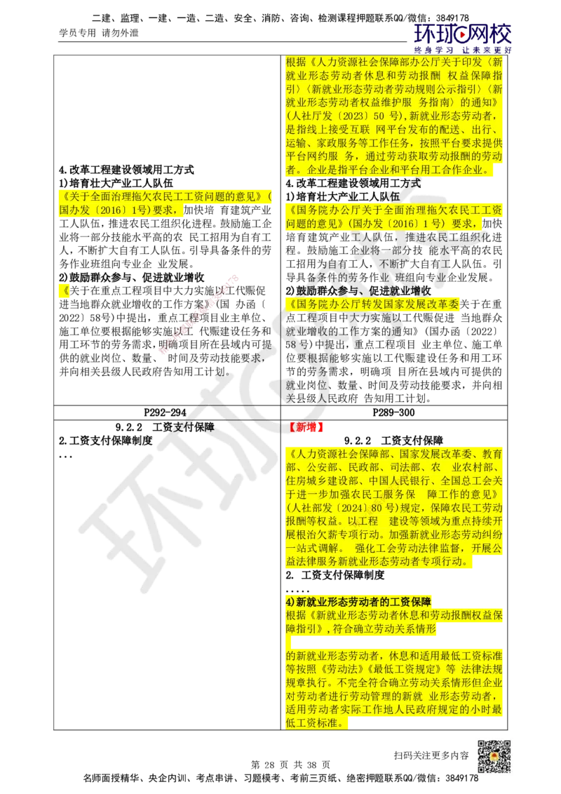 HQ-法规-26年教材对比分析-6%_2026年一建法规_2026年一建法规SVIP_01-精华文档✿电子教材✿历年真题_04-2026年一建法规-环球网校-教材对比明细