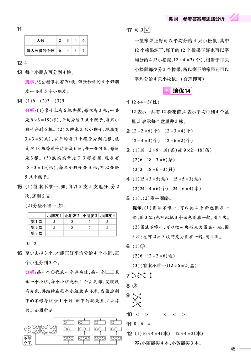《作业帮》单元培优-2023版数学2年级上册（BS）_二年级上下册资料_小学二年级学习资料-25年更新版_2-03、小学二年级数学上册_2-3-2、练习题、作业、试题、试卷_北师大版_电子册类