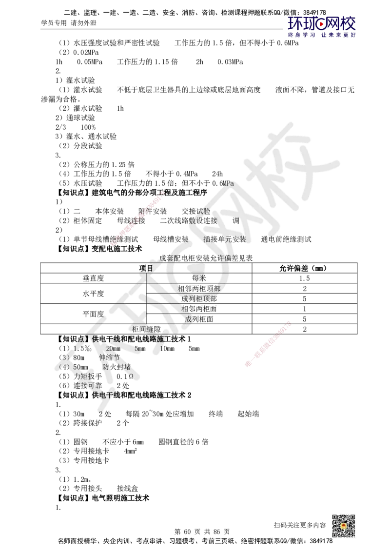 HQ-机电-重点知识闪记宝典_2026年一级建造师_2026年一建机电_2025年一建机电SVIP_01-精华文档✿电子教材✿历年真题_83-机电《速记手册+知识点+考点清单+闪记宝典+总结资料》HQ