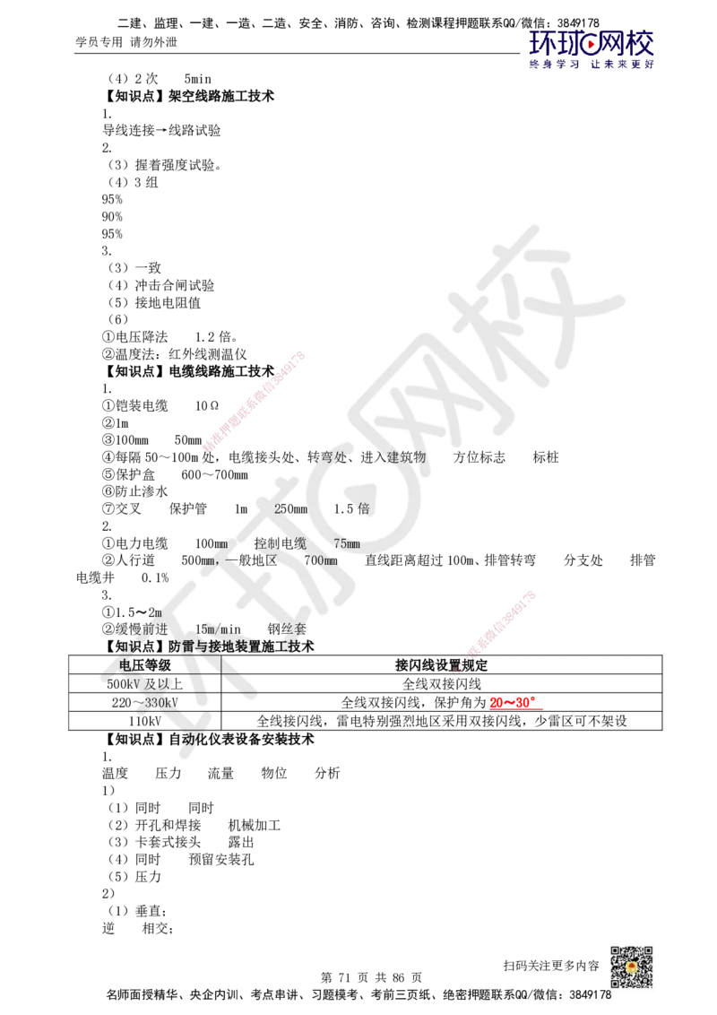 HQ-机电-重点知识闪记宝典_2026年一级建造师_2026年一建机电_2025年一建机电SVIP_01-精华文档✿电子教材✿历年真题_83-机电《速记手册+知识点+考点清单+闪记宝典+总结资料》HQ