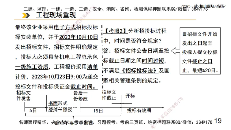 s2025一建机电-高扬-管理板块0_2026年一级建造师_2026年一建机电_2025年一建机电SVIP_04-冲刺串讲✿考点强化✿小灶集训_31-机电《案例专项班》高扬DL_讲义