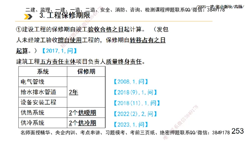 s2025一建机电-高扬-管理板块0_2026年一级建造师_2026年一建机电_2025年一建机电SVIP_04-冲刺串讲✿考点强化✿小灶集训_31-机电《案例专项班》高扬DL_讲义