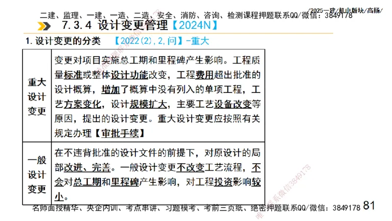 s2025一建机电-高扬-管理板块0_2026年一级建造师_2026年一建机电_2025年一建机电SVIP_04-冲刺串讲✿考点强化✿小灶集训_31-机电《案例专项班》高扬DL_讲义