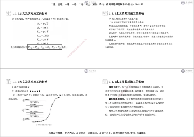 第1章-专业技术黑白每页4个_2026年一级建造师_2026年一建港航_2025年一建港航SVIP_04-冲刺串讲✿考点强化✿小灶集训_17-港航《冲刺串讲班》皮丹丹DL_讲义
