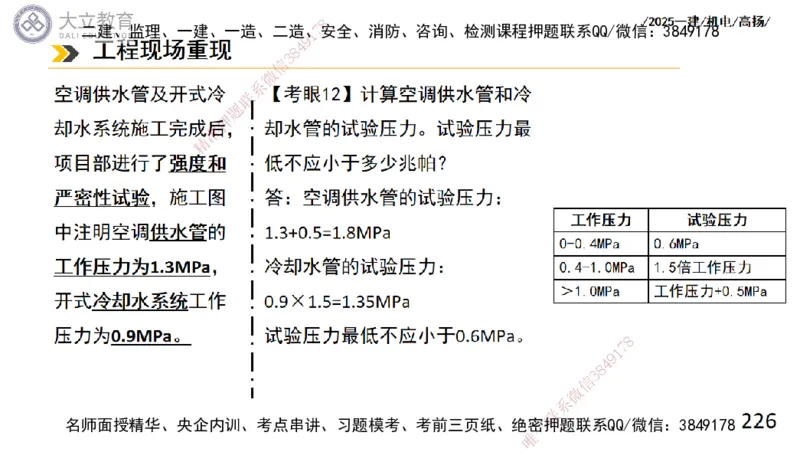 W2025一建机电-高扬-技术板块4-建筑_2026年一级建造师_2026年一建机电_2025年一建机电SVIP_04-冲刺串讲✿考点强化✿小灶集训_31-机电《案例专项班》高扬DL_讲义