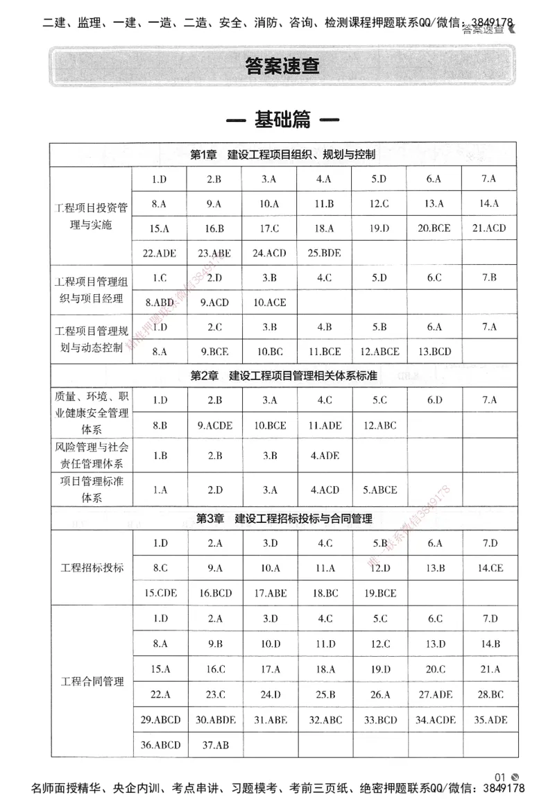 XT-管理-必刷题-答案_2026年一级建造师_2026年一建管理_2025年一建管理SVIP_01-精华文档✿电子教材✿历年真题_26-管理《学天一本通+必刷题》SMR推荐