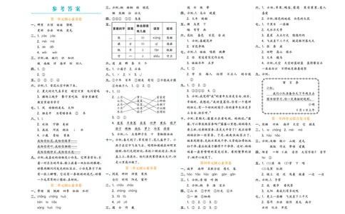 《全品小复习》23秋语文2年级上册（RJ）参考答案_二年级上下册资料_小学二年级学习资料-25年更新版_2-01、小学二年级语文上册_2-1-2、练习题、作业、试题、试卷_电子册类
