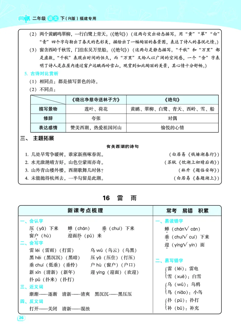 《典中点名师划重点》语文2年级下册（RJ）_二年级上下册资料_小学二年级学习资料-25年更新版_2-02、小学二年级语文下册_2-2-2、练习题、作业、试题、试卷_电子册类