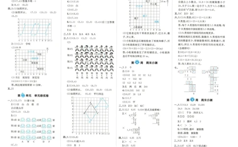 答案_一本周末小测卷数学RJ5上
