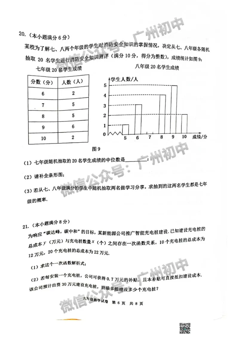 2025花都区中考二模数学试题_广州九上月考+期中+期末+一模二模+中考真题_2025中考二模