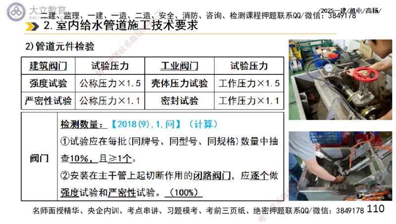 W2025一建机电-高扬-技术板块2-工艺_2026年一级建造师_2026年一建机电_2025年一建机电SVIP_04-冲刺串讲✿考点强化✿小灶集训_31-机电《案例专项班》高扬DL_讲义