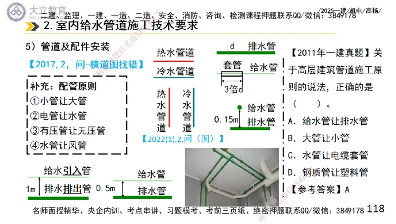 W2025一建机电-高扬-技术板块2-工艺_2026年一级建造师_2026年一建机电_2025年一建机电SVIP_04-冲刺串讲✿考点强化✿小灶集训_31-机电《案例专项班》高扬DL_讲义