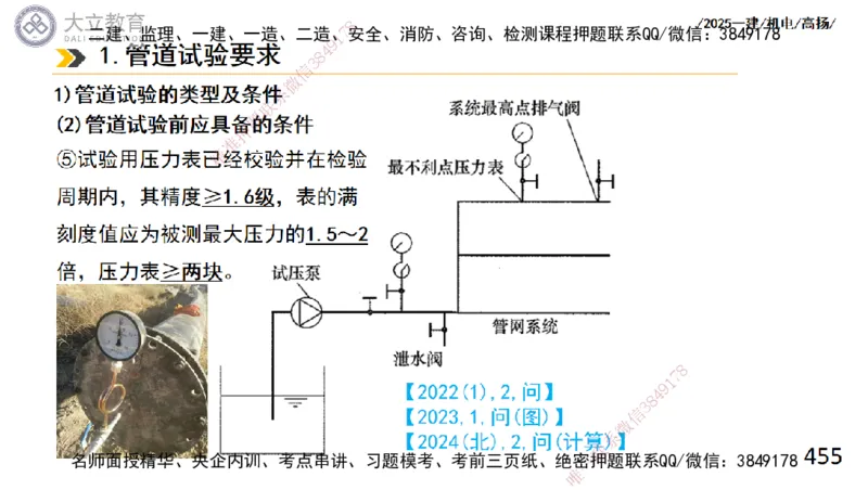 W2025一建机电-高扬-技术板块2-工艺_2026年一级建造师_2026年一建机电_2025年一建机电SVIP_04-冲刺串讲✿考点强化✿小灶集训_31-机电《案例专项班》高扬DL_讲义