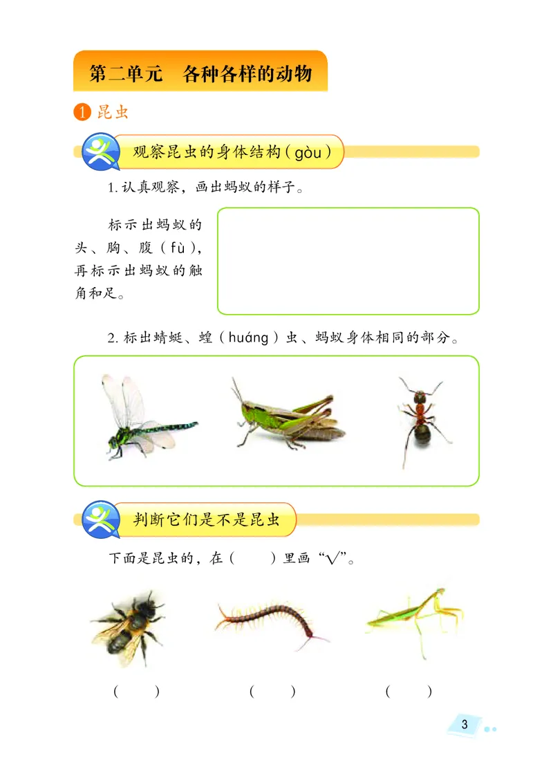 湘科版3年级科学上册活动手册_全部版本&bull;小学科学电子课本_湘科版小学科学电子课本