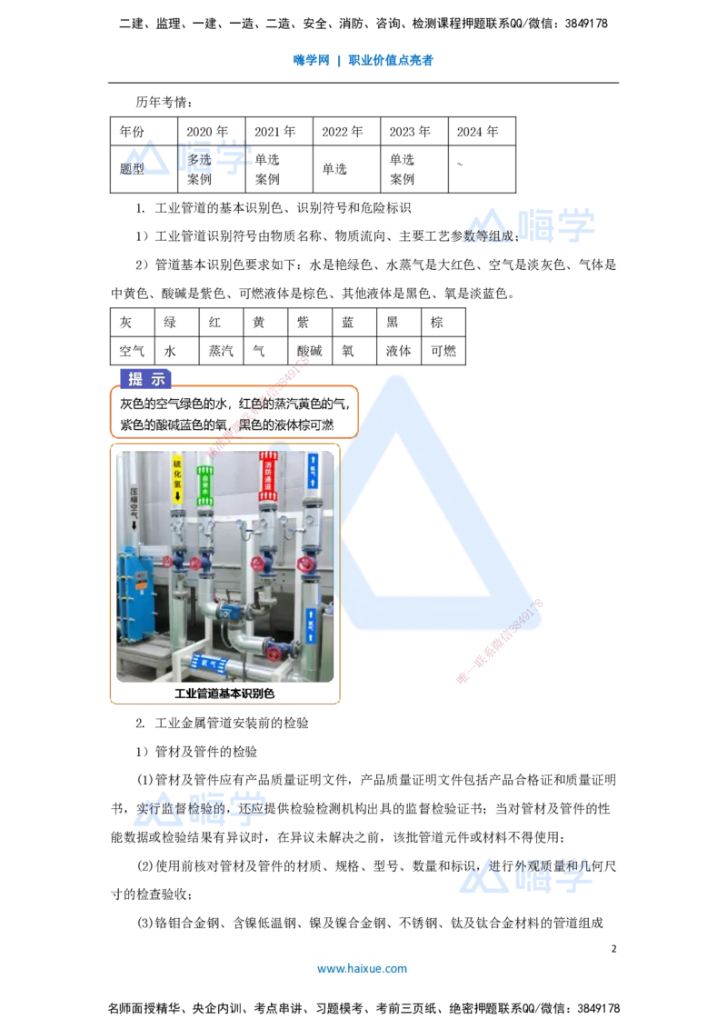 杨海军-一级建造师-机电工程管理与实务-实景精讲通关-（30）工业管道施工技术-工业管道施工技术要求_2026年一级建造师_2026年一建机电_2025年一建机电SVIP_讲义