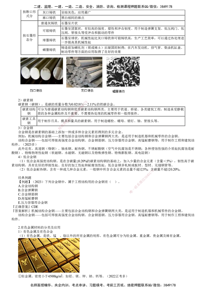 第01讲　金属材料的分类及应用_2026年一级建造师_2026年一建机电_2025年一建机电SVIP_02-基础精讲✿高端面授✿深度强化_04-机电《基础精讲班》康仁杰JG