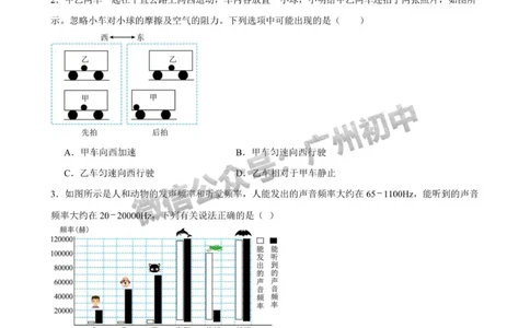 2025广州市中山大学附属中学中考二模物理试题_广州九上月考+期中+期末+一模二模+中考真题_2025中考二模