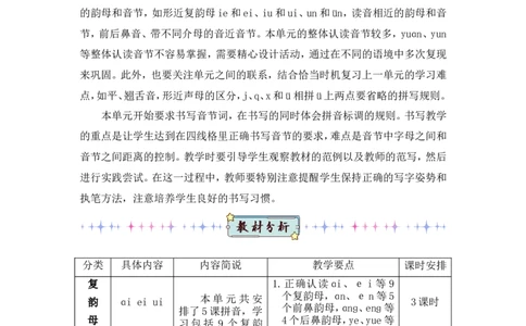 汉语拼音10ɑieiui（教案）_一年级语文上册（统编版）_全套教学资源_课件教案2_语文1年级上册Word版教案