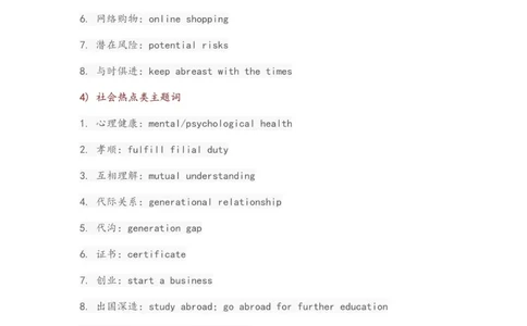 CET词单写作主题词_大学英语四级+六级_四六级作文模板+单词