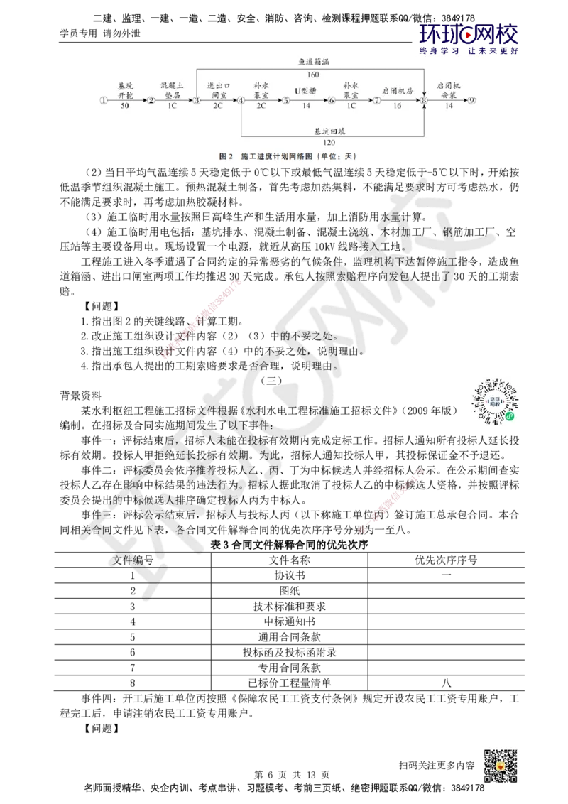 2022环球网校一级建造师《水利水电工程管理与实务》真题答案及解析_2026年一级建造师_2026年一建水利_2025年一建水利SVIP_01-精华文档✿电子教材✿历年真题_02-历年真题PDF
