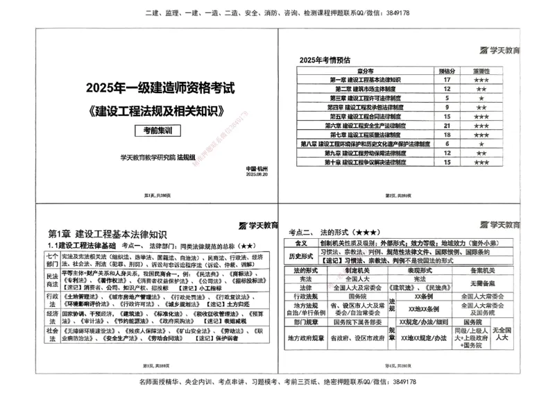 法规集训讲义_2026年一建法规_2025年一建法规SVIP_04-冲刺串讲✿考点强化✿小灶集训_28-法规《考前集训班》武海峰XT