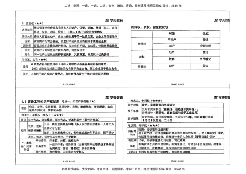 法规集训讲义_2026年一建法规_2025年一建法规SVIP_04-冲刺串讲✿考点强化✿小灶集训_28-法规《考前集训班》武海峰XT