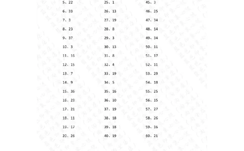 80以内减法第71-90篇答案_小学数学口算竖式脱式计算应用题一二三四五六年级上下册电_小学数学口算题库电子版（1-6）_小学数学口算一年级_口算题适合1年级(含答案）
