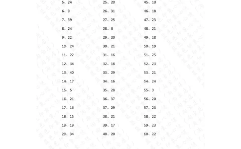 80以内减法第71-90篇答案_小学数学口算竖式脱式计算应用题一二三四五六年级上下册电_小学数学口算题库电子版（1-6）_小学数学口算一年级_口算题适合1年级(含答案）